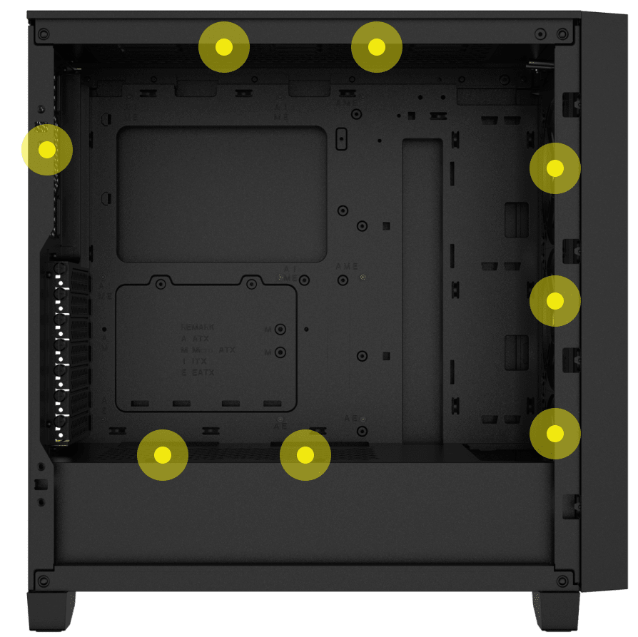3000D AIRFLOW ミッドタワー PC ケース – ブラック | CORSAIR